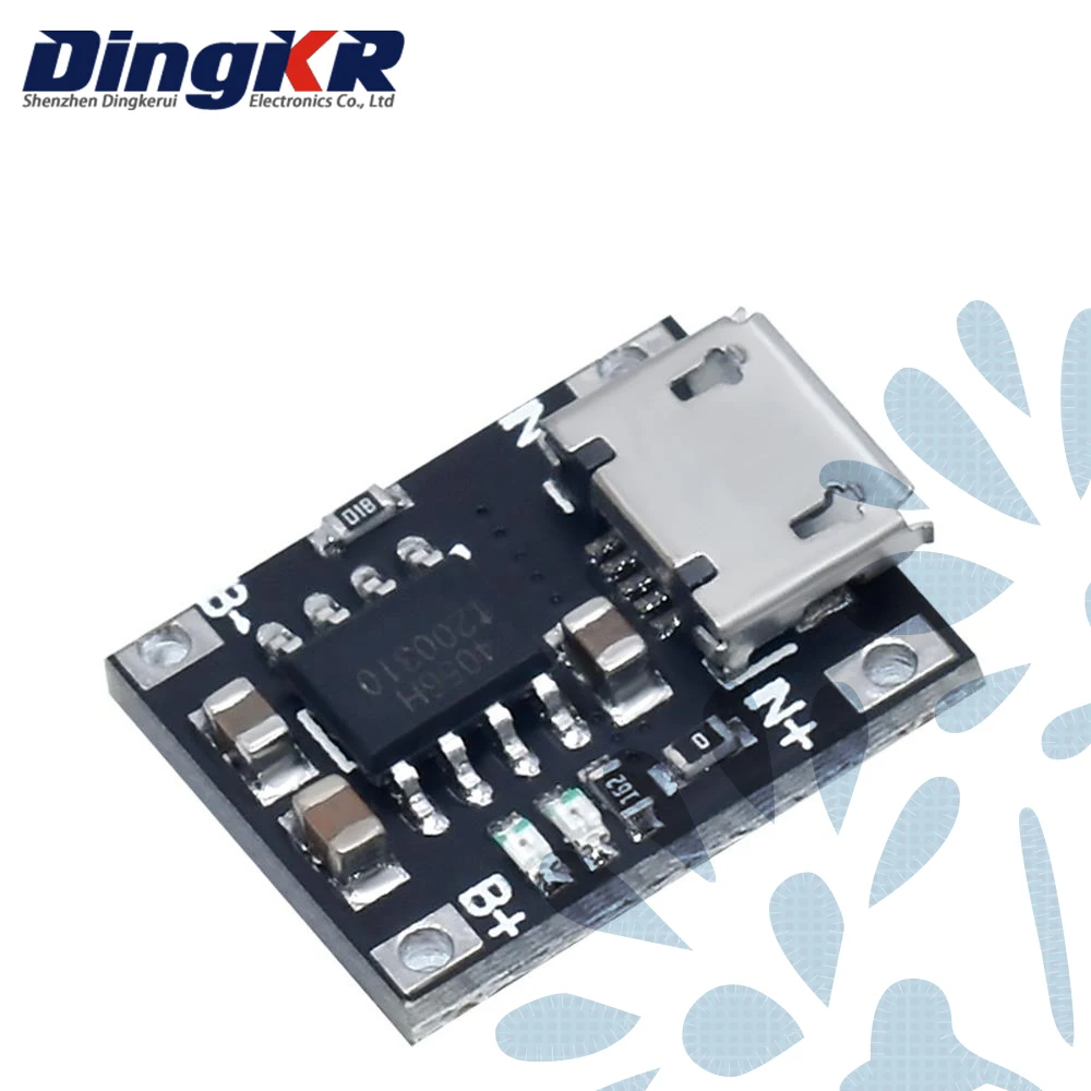 10PCS 1A 5V6V 4.2V TC4056 Micro USB Power Supply Board Replace TP4056