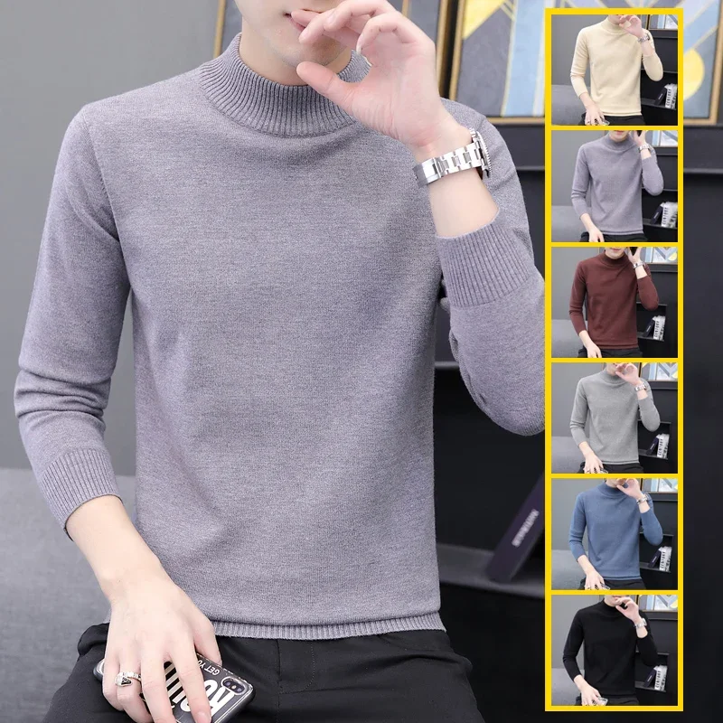 

2024 Outdoor Casual Sweater For Men Pure Cotton Warm Zip-Up Collar Pullover High Quality Design Hot Casual Sweater For Men