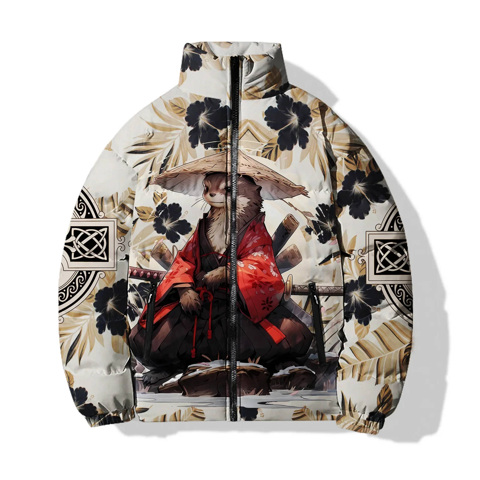 thumbnail image 1 of Abrigos de invierno para hombre con estampado de guerreros animales elegantes Chaquetas para hombre cómodas y cálidas Abrigo deportivo de ocio moderno y versátil para hombre, 1 of 4