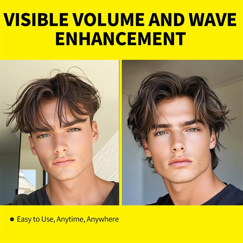 Sea Salt Spray for Men 100ML Lifts Volumizing Spray Dry and Frizzy Hair Treatment Smooth Moisturize Repair Damage Hair Care 5