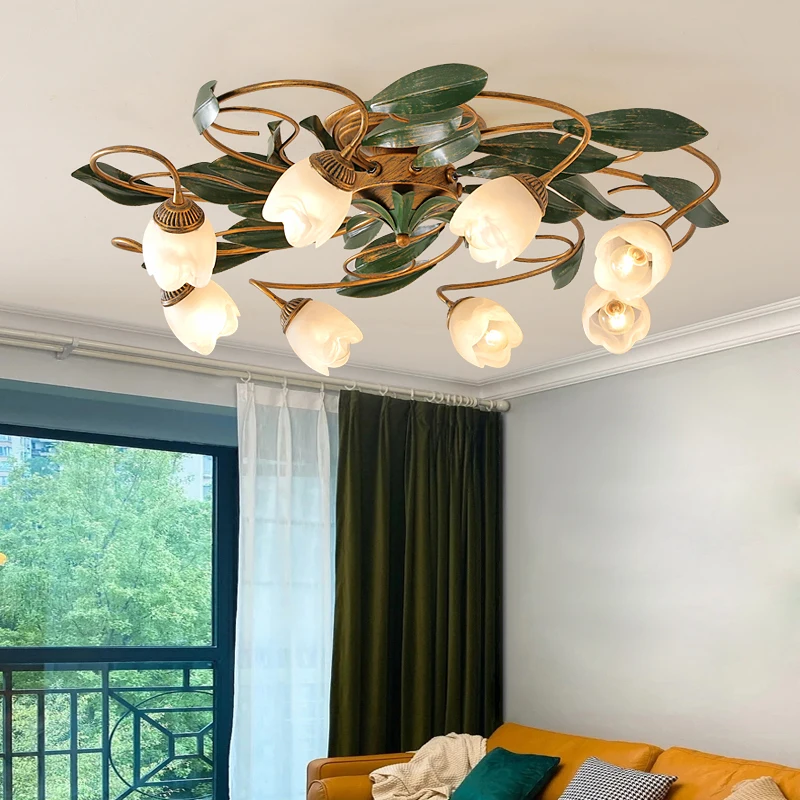 

Modern Bedroom led Ceiling Lamp Antique Ceiling Lights Fixtures American Living Room Hall Decorative Lamps Home Decor Lighting