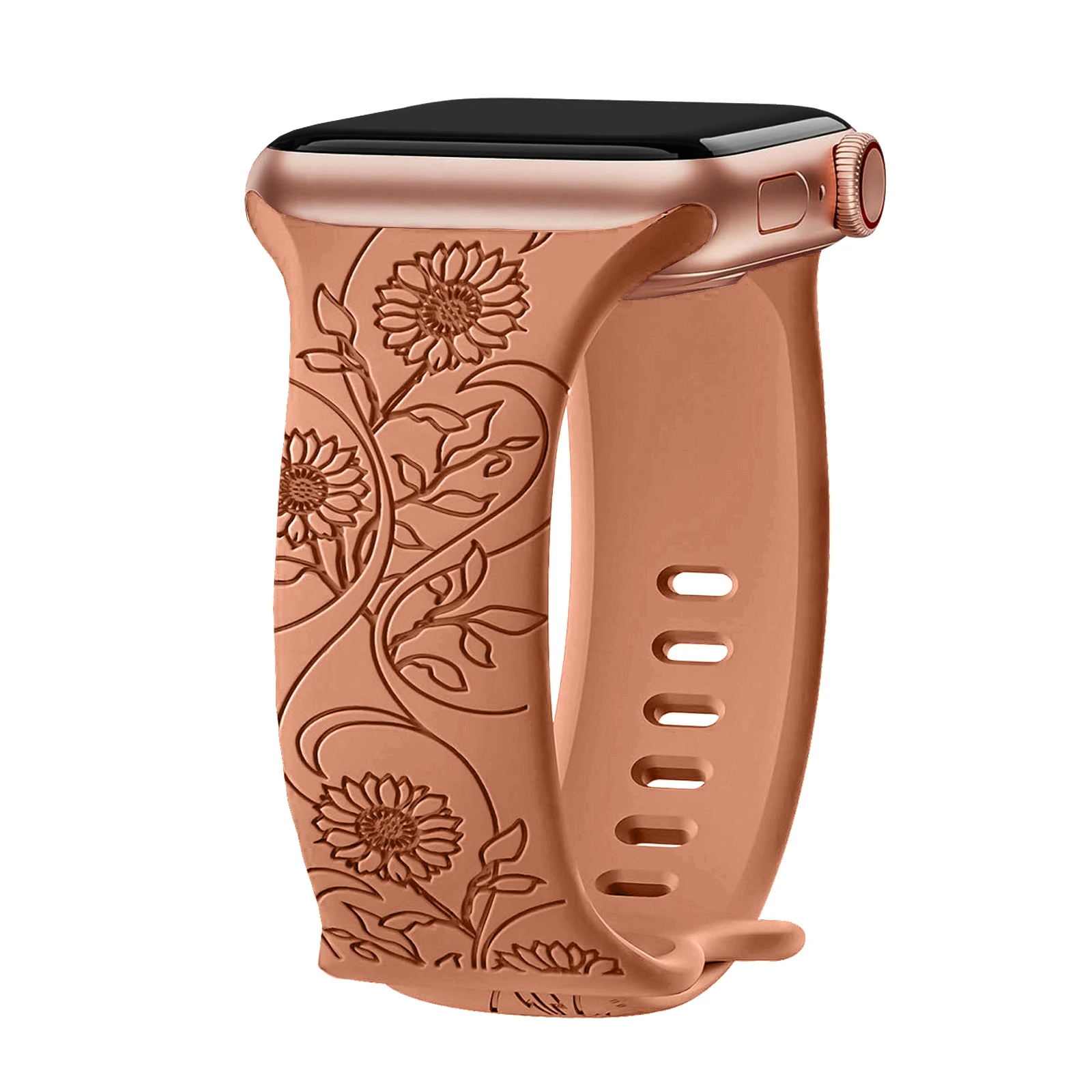 ตัวเลือกสินค้า สร้อยข้อมือซิลิโคนแกะสลักสำหรับ Apple Watch ทุกขนาด