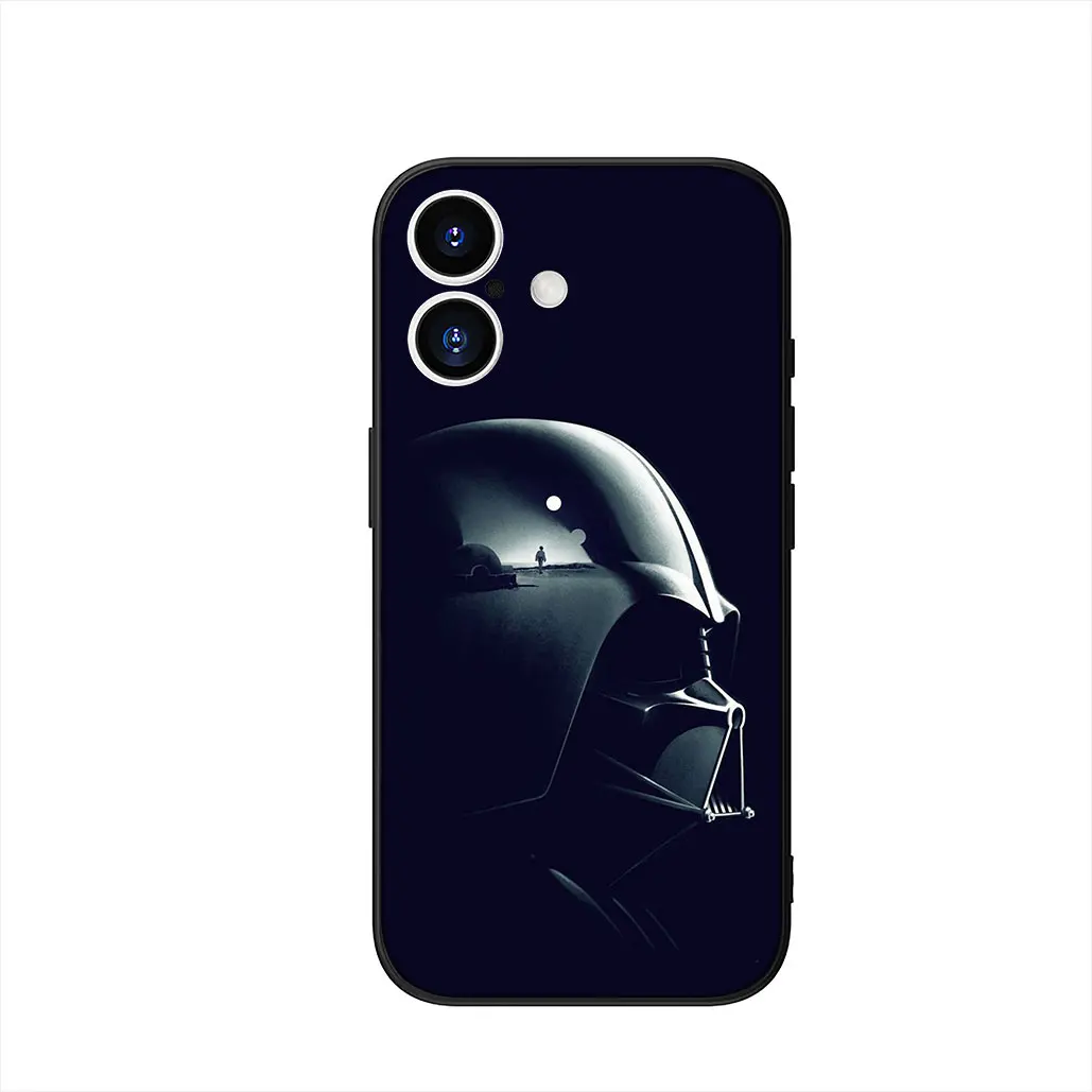 Starry Galaxy Wars Themed Phone Cover with Cute Characters