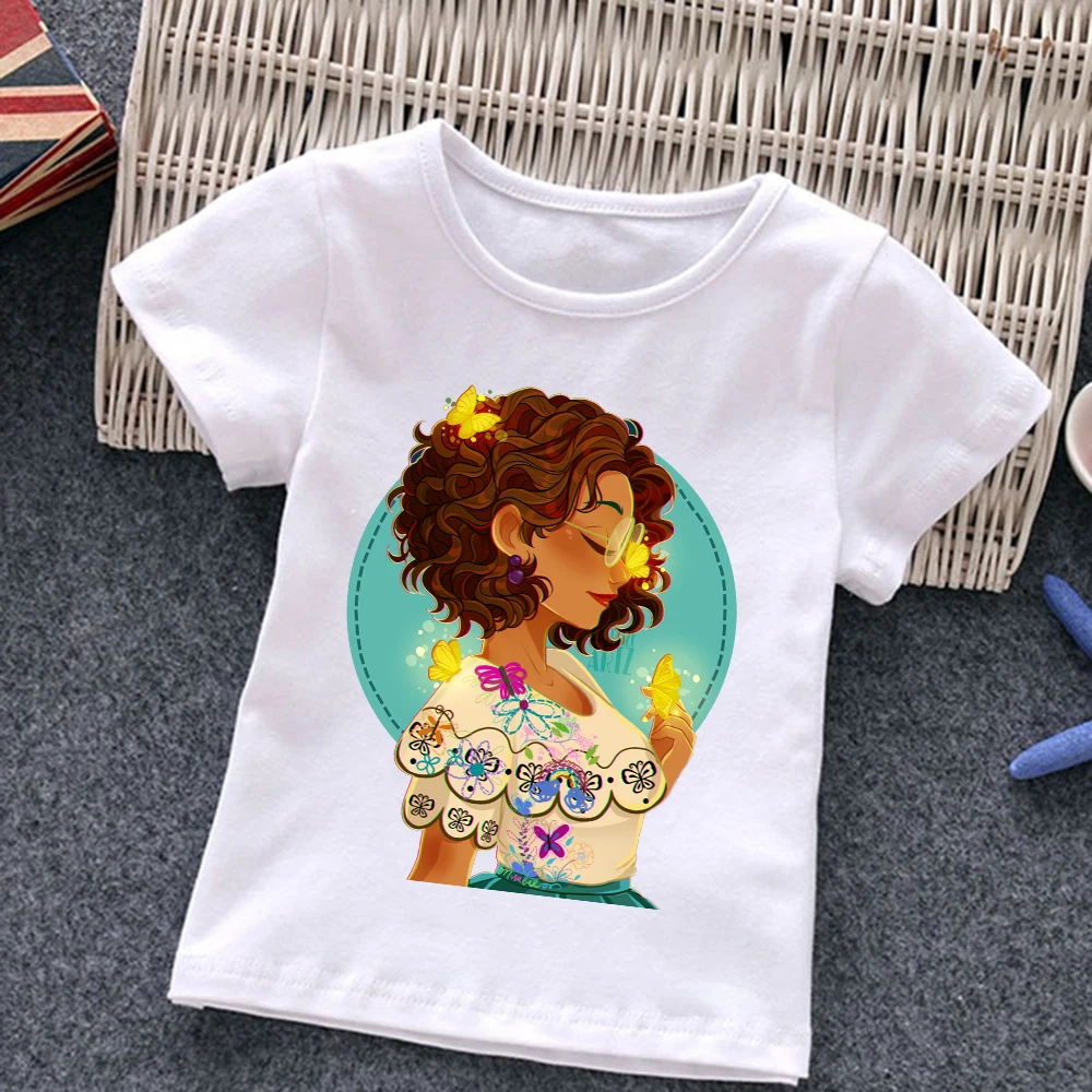 Em promoção! Novo Encanto Mirabel Roupas De Crianças T-shirts Disney  T-shirts Para Crianças Desenhos De Moda Kawaii Anime Tops Menino Roupas De  Menina De Camiseta