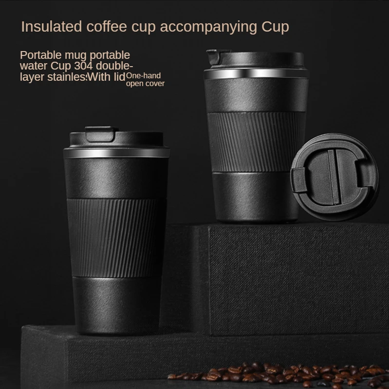 

WICK AND HIS PETS Coffee Cup Double-layer Vacuum Insulation Cup Commercial Car Water Cup Advertising Gift Cup Customization