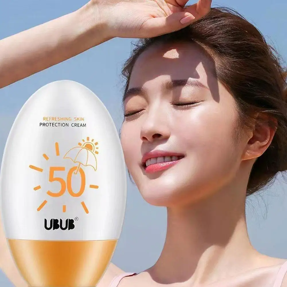 

SPF50 Sunscreen Cream Whitening Isolation Lotion Anti-UV Care Refreshing 50ml Control Water Lasting Moisturizing Facial Oil L1Y1