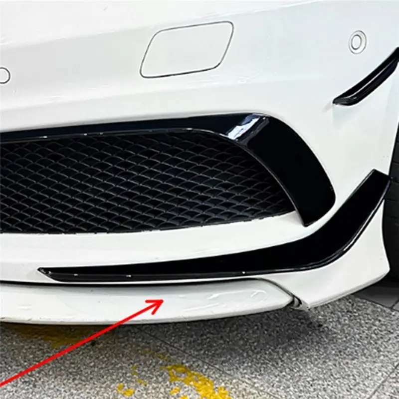 N69R--자동차 앞 범퍼 하단 스플리터 스포일러 안개등 스포일러 트림 A 클래스 W176 AMG 2013-2015 B,자동차 앞 범퍼용