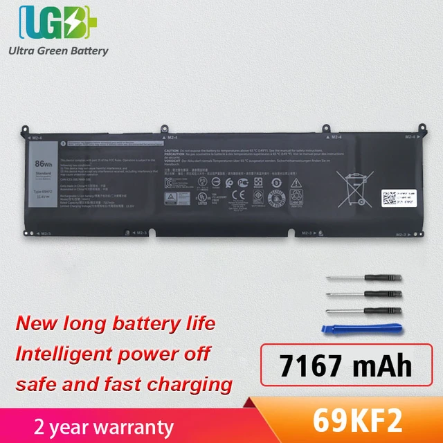UGB New 69KF2 Battery For Dell Alienware M15 M17 R3 XPS 15 9500 G7