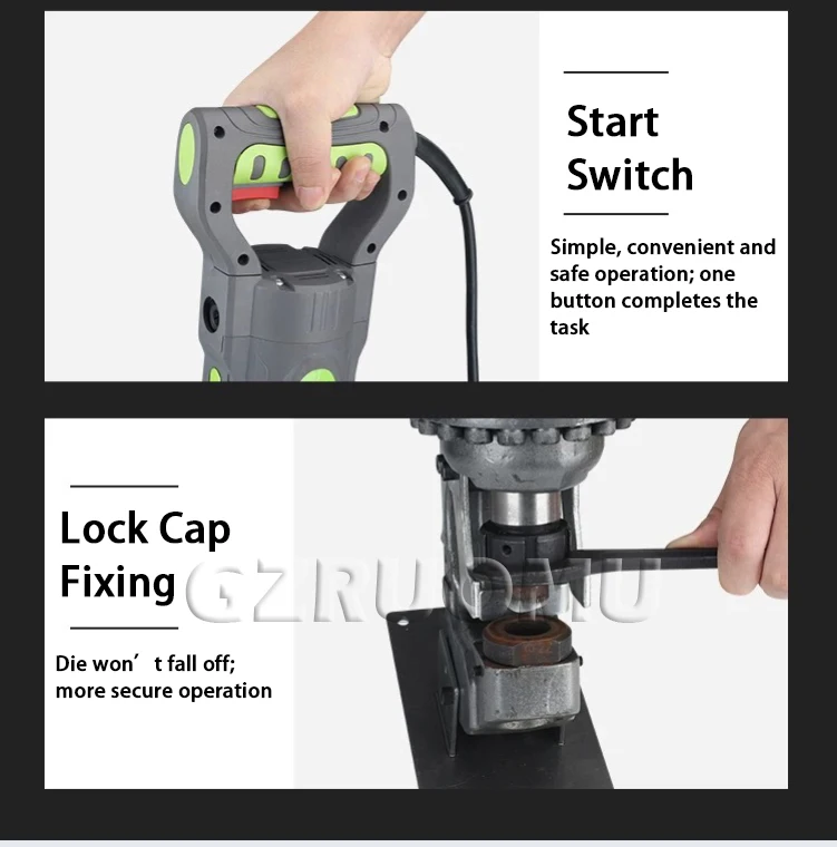 3-12MM Portable Electric Hydraulic Punching Machine Angle Steel Channel Steel Pu