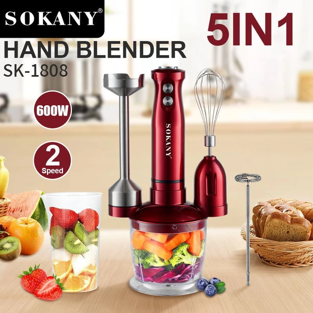 1000W Kitchen Immersion Blender, 4-In-1 Stainless Steel Handheld Blender  Stick Mixer Handheld Blender, Smoothie Blender - AliExpress