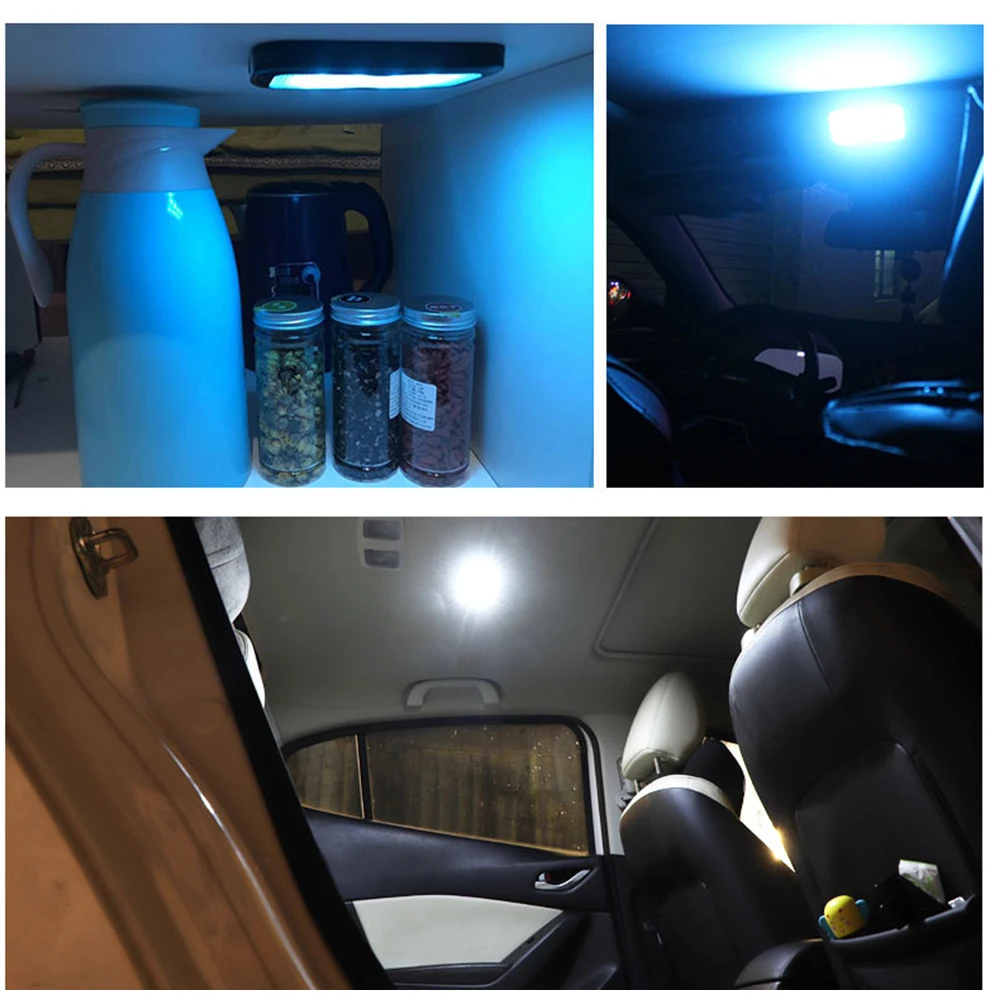 Éclairage intérieur de porte de voiture à LED, décoration d'éclairage de  toit, lecture de coffre breton, bienvenue, barrage de plafond, queue, lampe  automatique, 12V, 1PC - AliExpress