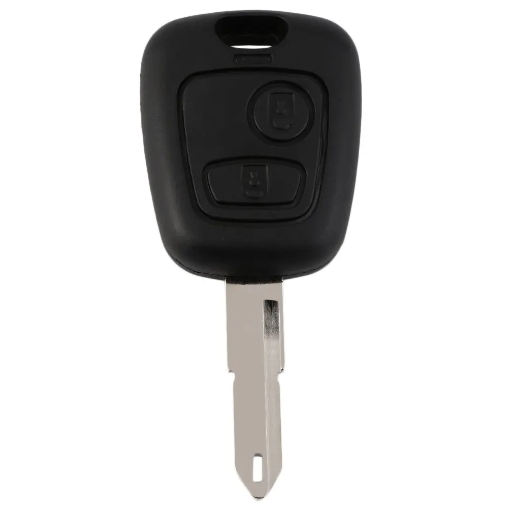 

Чехол для автомобильного ключа с 2 кнопками, чехол для брелка, чехол для ключа с лезвием 206 и 2 микропереключателями, подходит для Peugeot 106, 206, 306