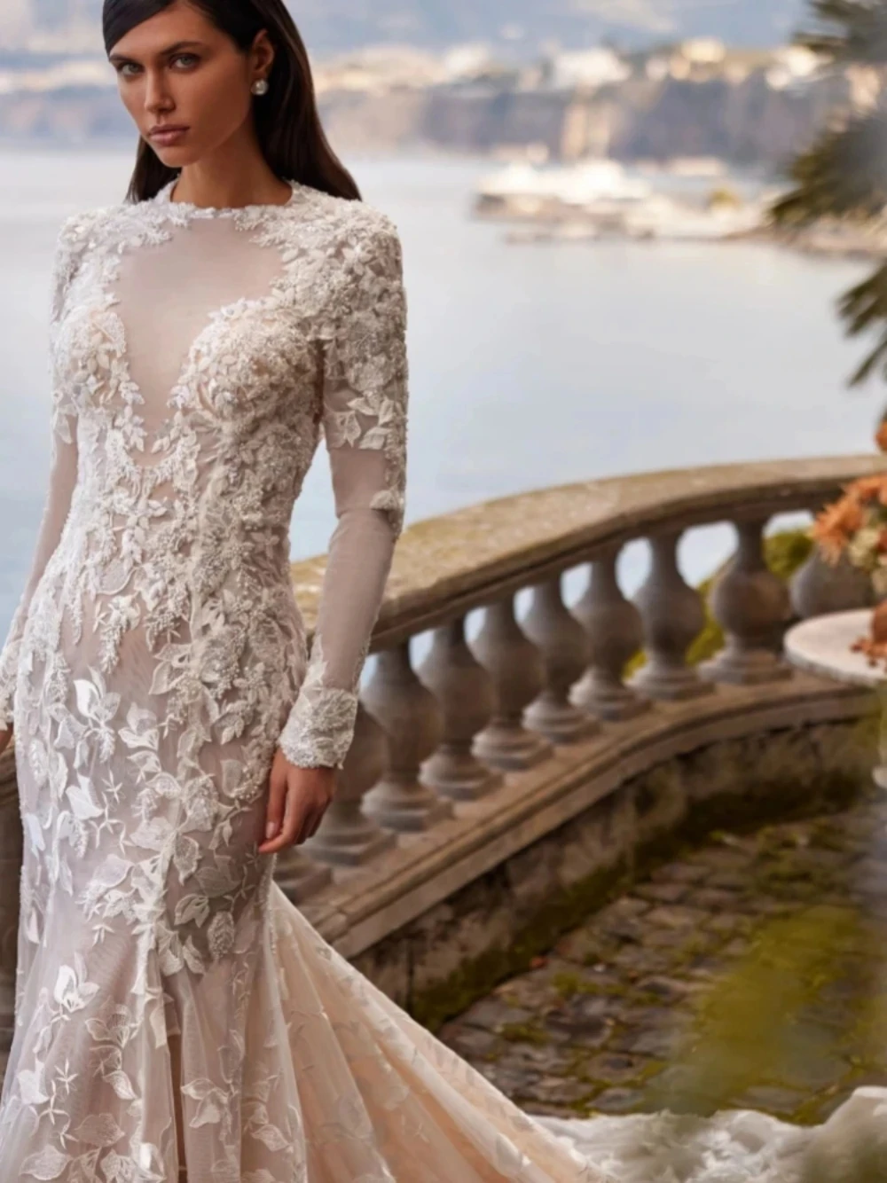 Gorgeous Wedding Dresses Exquisite Bridal Gowns Lace Appliques Full Sleeves Backless Robes 2025 Vestidos De Novia Customized 4