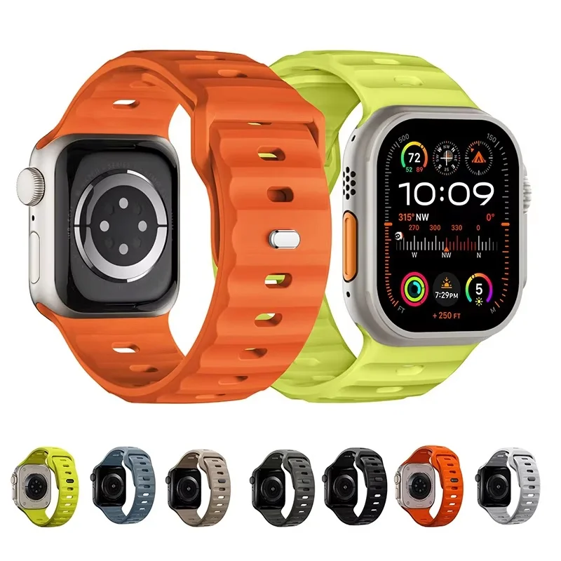 Premium Sports Silicone Strap for Smart Watches - Durable and Stylish Bracelet