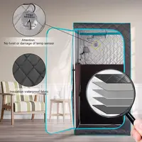 Portable Full Size Infrared Sauna Home Spa Detox Therapy with Upgrade Reinforced Portable Chair Whole Front Clear Window 2