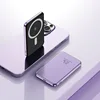 Ultra-thin aluminum alloy magnetic absorbing wireless power bank 5000mAh 10000mAh super fast charging 5