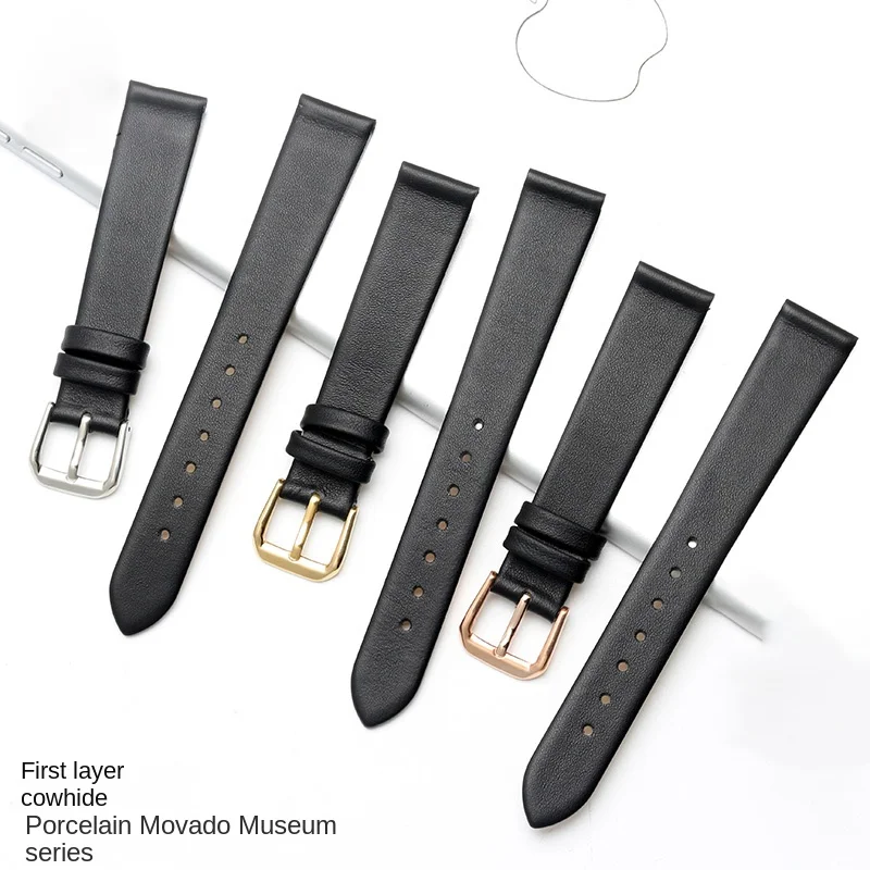 Cinturino Per Orologio In Morbida Pelle Ultra Sottile Adatto Per Movado Museum Armani Ck Rossini Universale 10 12 14 16 18Mm Accessorio Per Cinturino