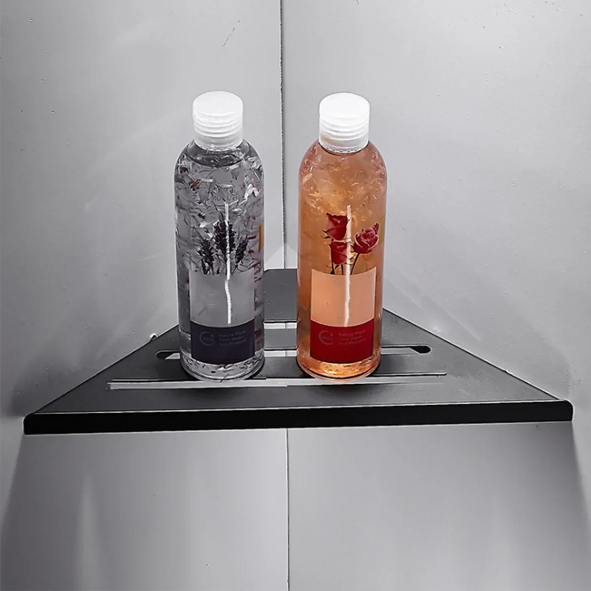 Bathroom Shelf Corner Shower Shelf No Drilling 304 Stainless Steel Corner Organizer Storage Heavy-Duty Hollow Shampoo Rack 4