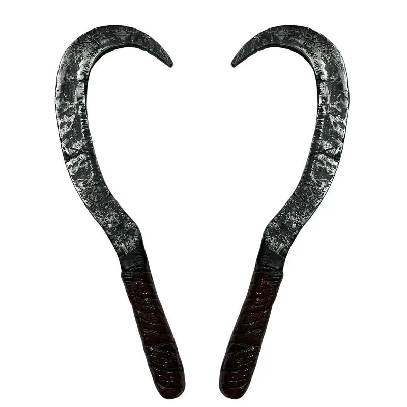 Plastic Axe Bent Hook Props Alien Skull Sickle Skull Ghost Axe Dress Up Party Weapons & Equipment Props