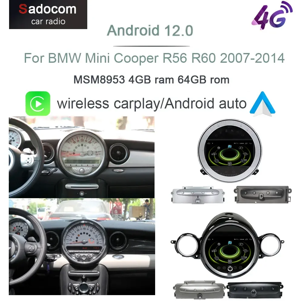 9 2+32GB CarPlay Android 11 Car Stereo Radio for BMW Mini Cooper