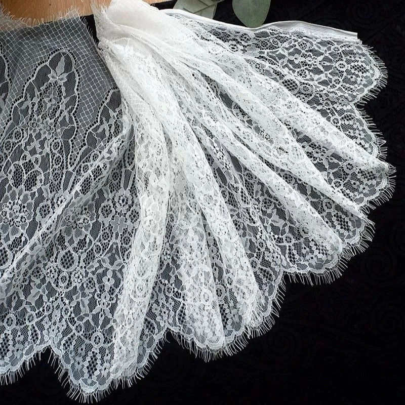 Eyelash Lace Fabric 30cm Width 3Y/lot