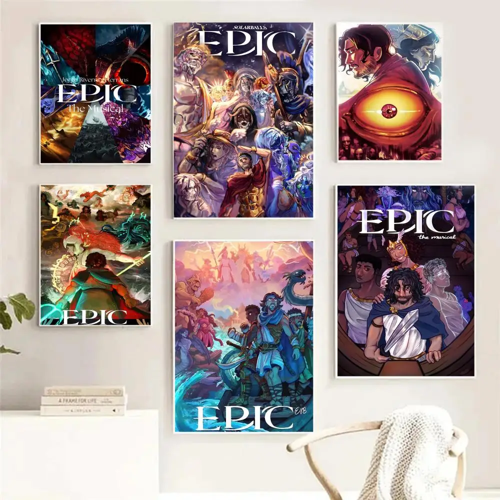 음악 E-epic 뮤지컬 포스터 벽 장식 거실 침실 사무실 주방 현대 캔버스 아트 페인팅 인쇄 홈 디자인
