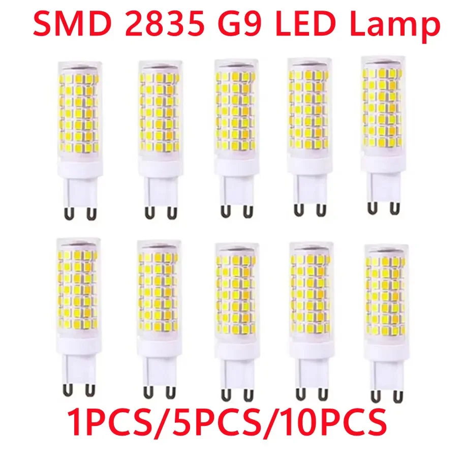 LED Lamp LED Light AC 220V G9 LED Lamp 3W 5W 7W Ceramic SMD2835 LED Bulb Warm White /Cold White Spotlight Replace Halogen 1/5/10Pcs