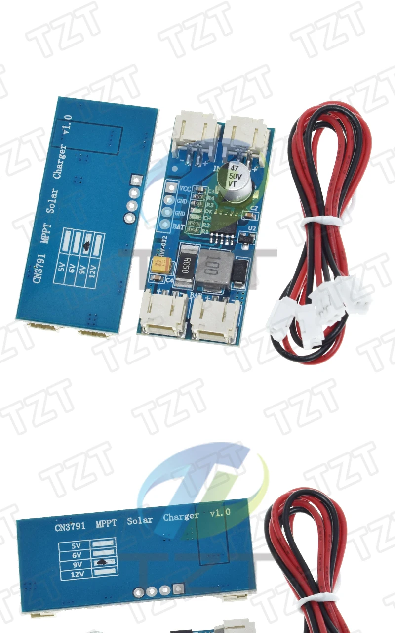 1/3PCS 1 Zelle Lithium-Batterie Laden 3,7 V 4,2 V CN3791 MPPT Solar Panel Regler Controller modul 5V 6V 9V 12V – Detail 4