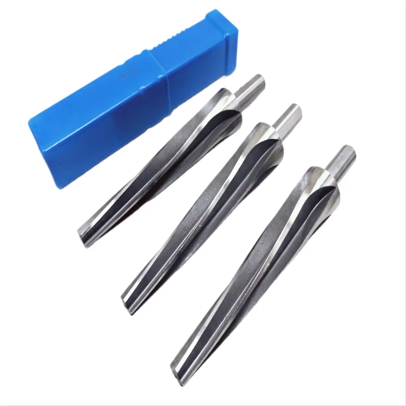 7 degree/10 degree HSS spherical spiral taper reamer, suitable for deburring machine tools for automotive and truck towing rods