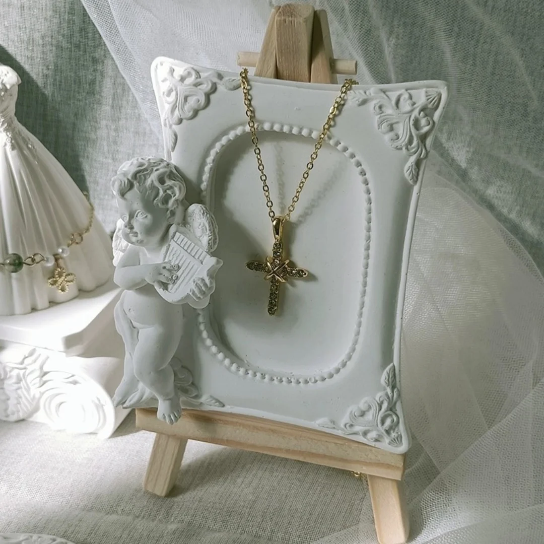 

Angel Photo Frame Silicone Mold Epoxy Resin Handmade Crafts Aromatherapy Gypsum Concrete Cement Mould