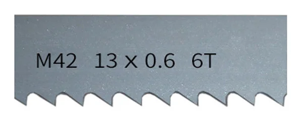 Enhanced Bi-Metal Band Saw Blades - 13mm Wide × 0.6mm Thick × 6 TPI for Hardwood and Soft Metal Cutting