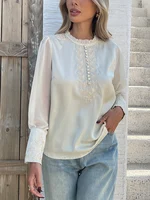 New Spring embroidery shirts for ladies Fashion chiffon sleeve Women's blouses blusa mujer - Image 4