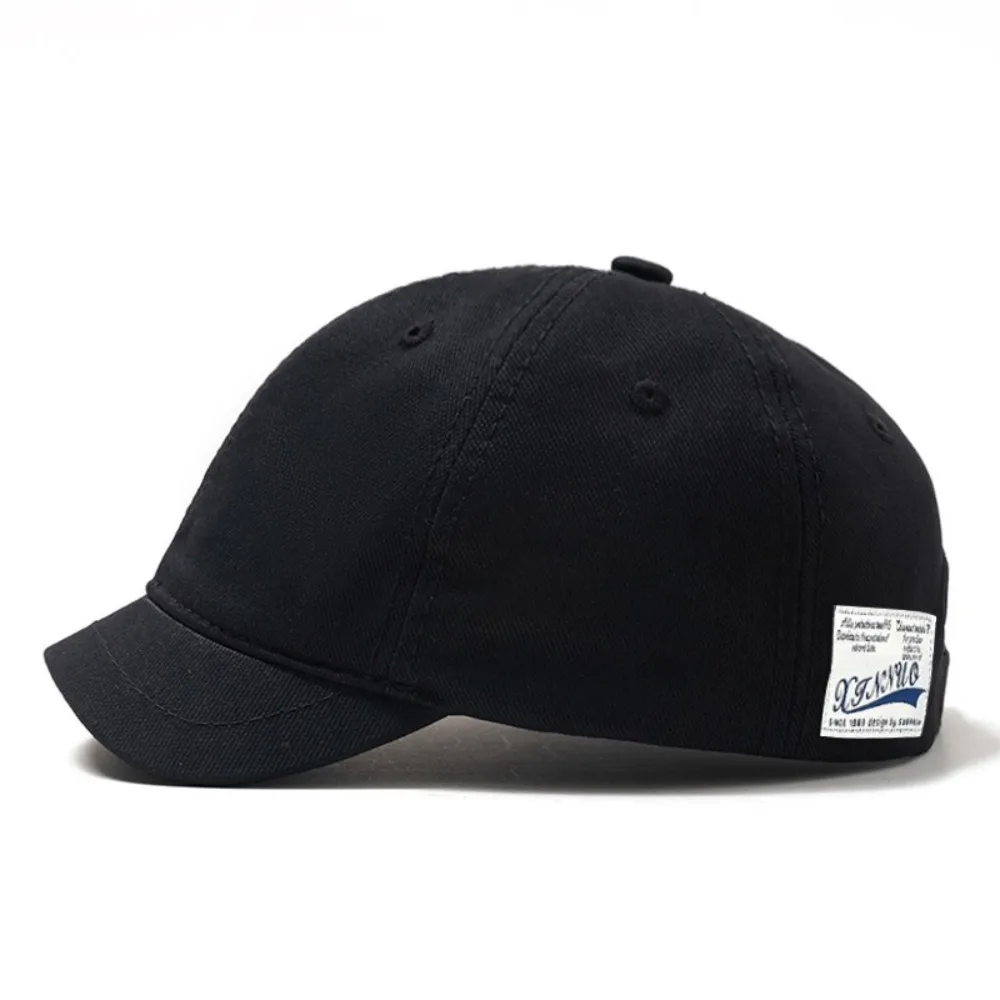 Lässige Baseballkappe mit kurzer Krempe, verstellbar, Nylon, Dad-Hat, Baumwolle, Klettverschluss, Sonnenschutz, für Herren und Damen – Detail 3