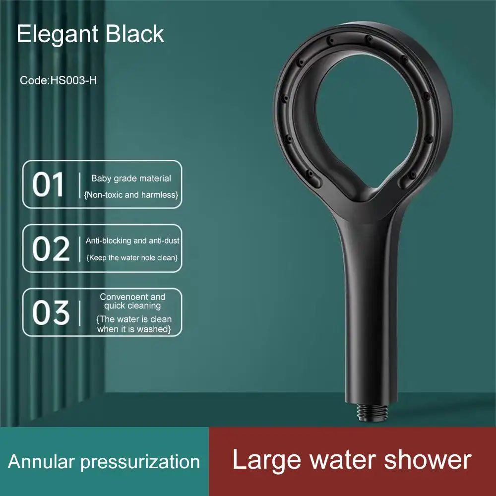 Description Picture 2 of itemHigh Pressure Handheld Shower Head Powerful Shower Spray Sets Home Bathroom Rain Shower Mixer Bathroom Accessories