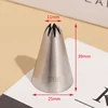 1/3pcs Piping Nozzles Set Stainless Steel Icing Nozzles Cream Cake Piping Tips For Dessert Biscuit Cup Cake, Kitchen Accessories 3