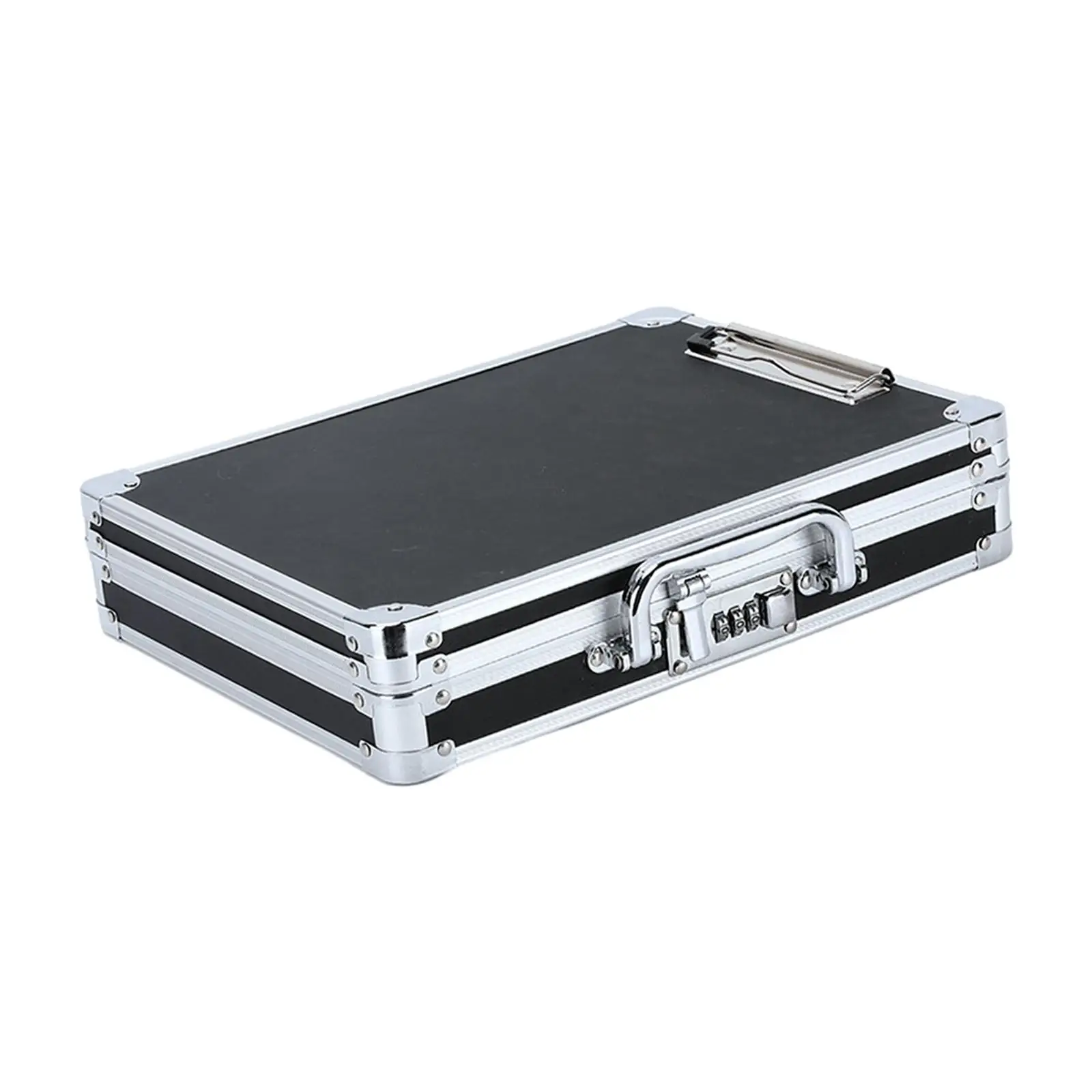 Aluminum Briefcase Hard Briefcases Aluminum Alloy Case for Test Instruments Cameras Tools Parts and Accessories Outdoor Travel