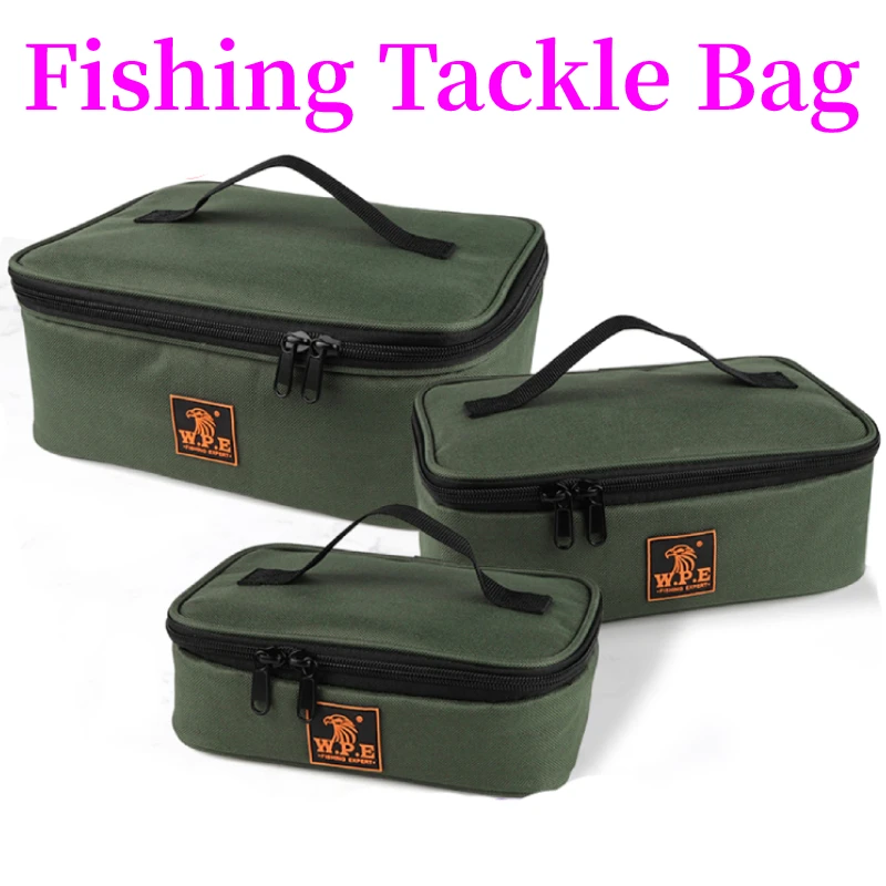 Polyester Outdoor Fishing Tackle Bag Portable Line Reel Lure Hook