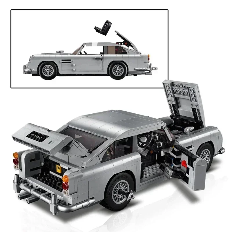 In Stock 007 Car Series 1295PCS 10262 Building Blocks DB Children Model Gifts Toys Astones Classic Car