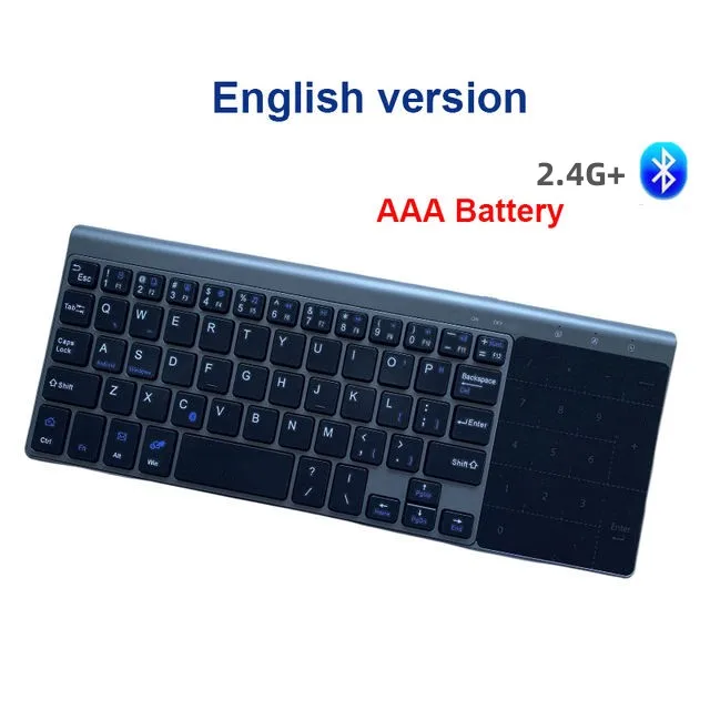 Slient Wireless Keyboard with Touchpad Numeric Bt 3.0 Keyboard Wireless for Tablet Laptop TV