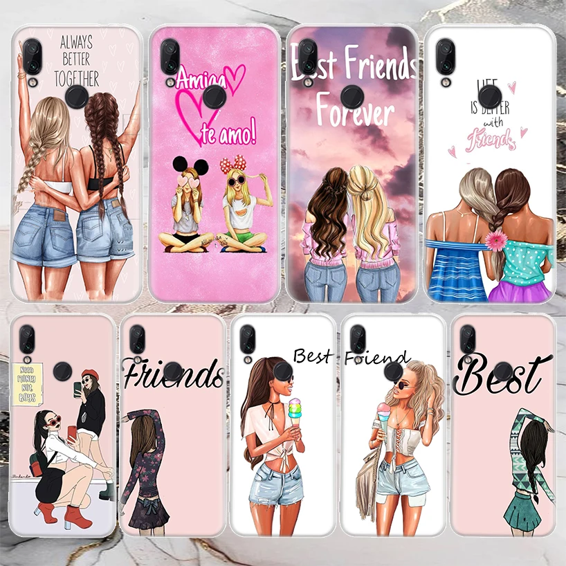Ragazze Best Friends Forever Bff Custodia Morbida Per Telefono Per Xiaomi Mi 12T 11T 10T 9T 11 10 Lite 12 Pro 12X 11I 9 8 13 5X 6X Ultra Pattern