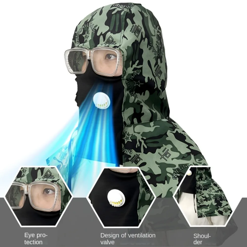 New Full Protective Welding Hood Washable Sun Protection Welding Neck Cover for Men Women Outdoor Welding head cover