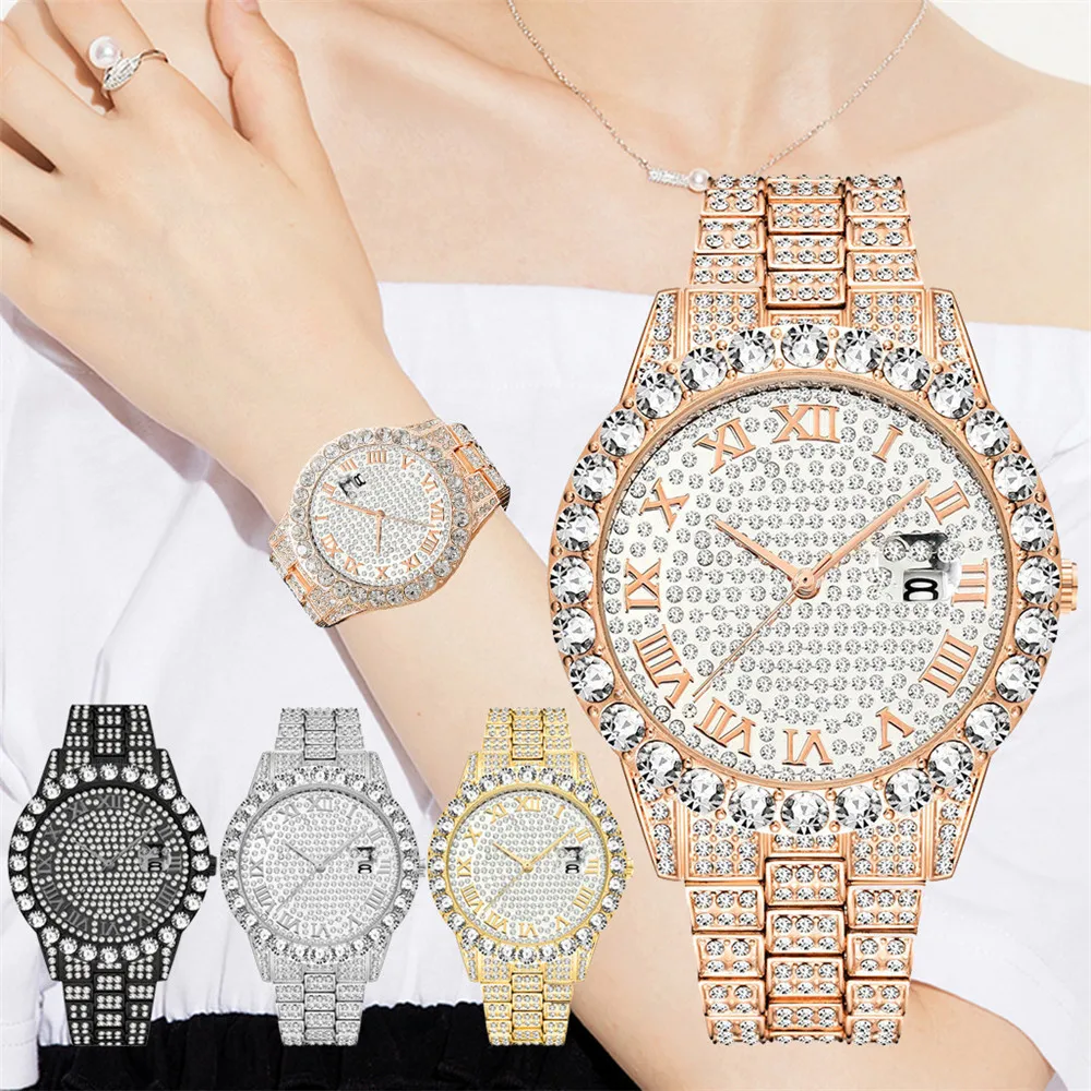 

Fashion Women Wristwatch Steel Luxury Brand High Quality Rhinestone Watch Relogio Feminino reloj de acero inoxidable para mujer