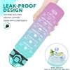 32 oz Drinking Water Bottle with Times to Drink and Straw, Motivational with Carrying Strap, Leakproof BPA & Toxic Free 3