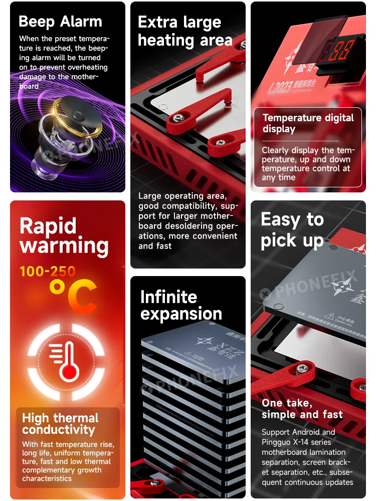 XZZ L2023 Motherboard Layered Adjustable Temperature For