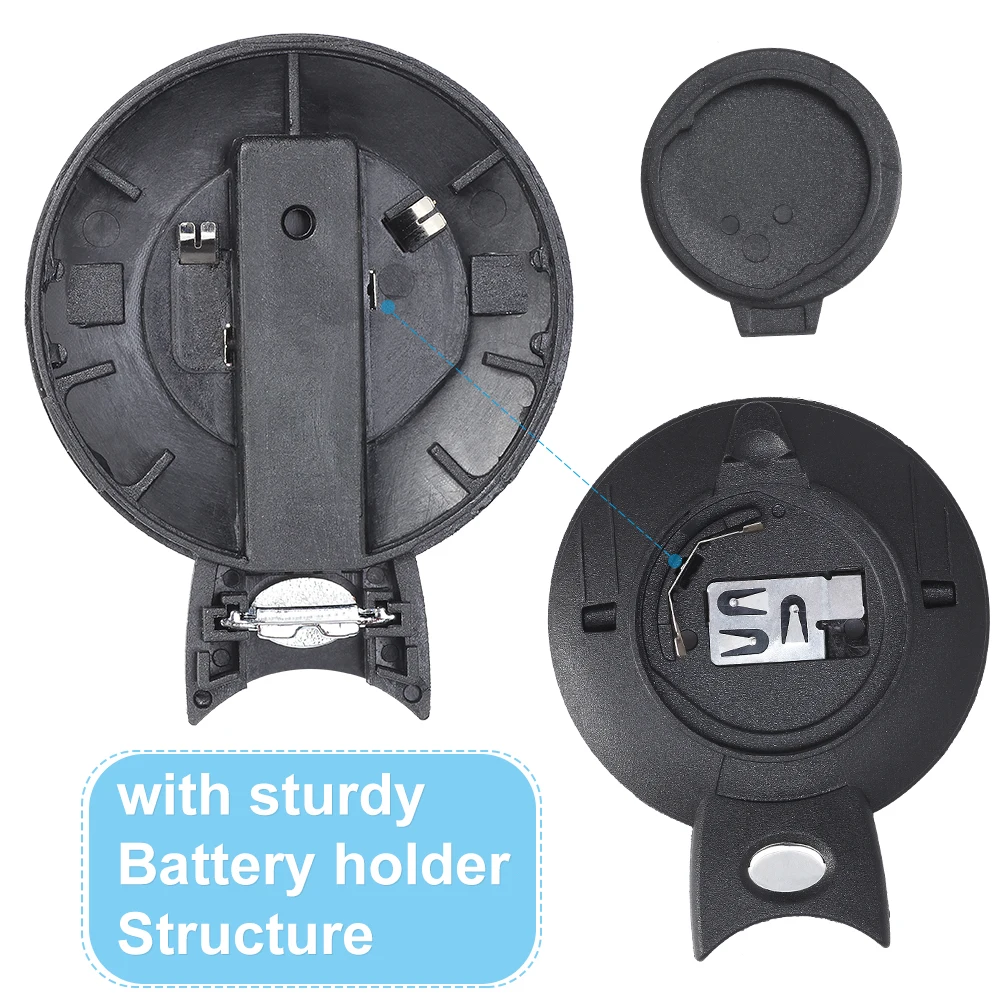DIYKEY Remote Key Shell Case Cover Fob 3 Button for BMW Mini Cooper 2007-2014 FCC ID: IYZKEYR5602 with Battery Holder