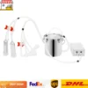 5L/10L/14L Electric Goat Cow Milking Machine Set w/ Milk Bucket| Household Double Head Vacuum Pump Milker