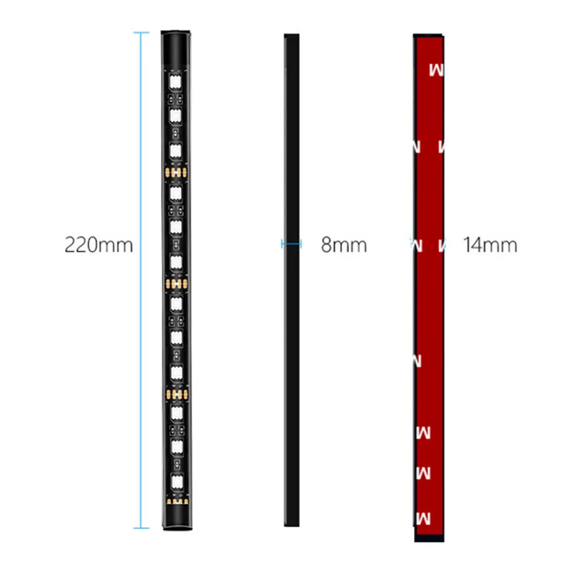 Waterproof RGB LED Motorcycle Atmosphere Light Kit