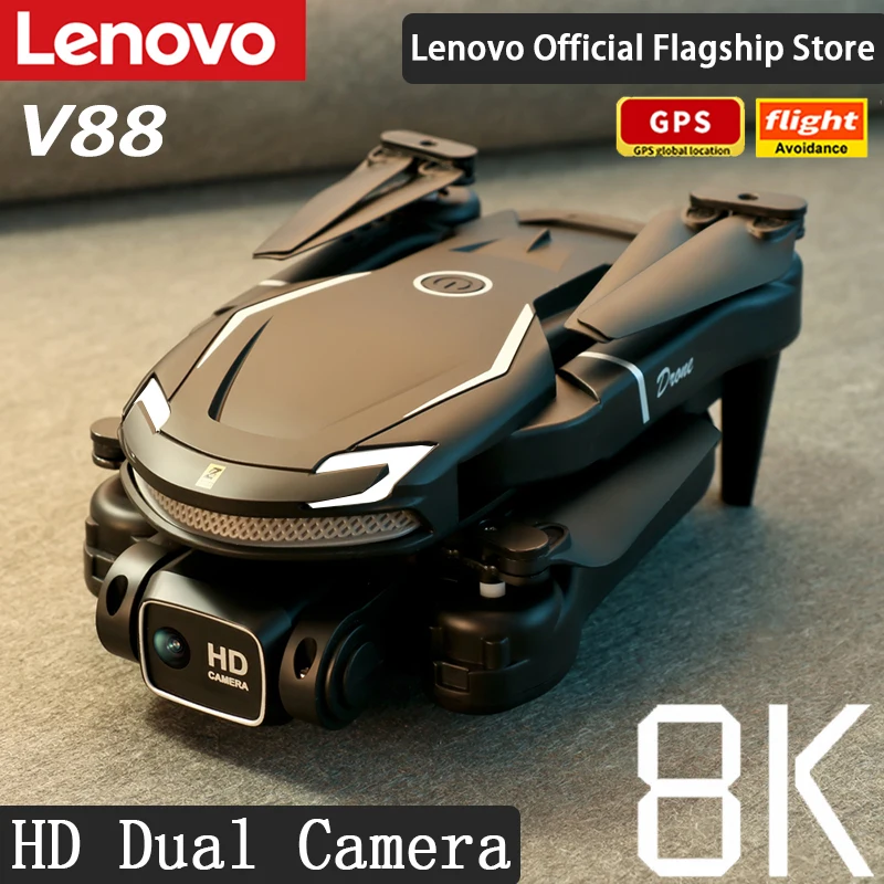 Lenove V88 Original Drone 8K 5G GPS Professional HD Aerial Photography