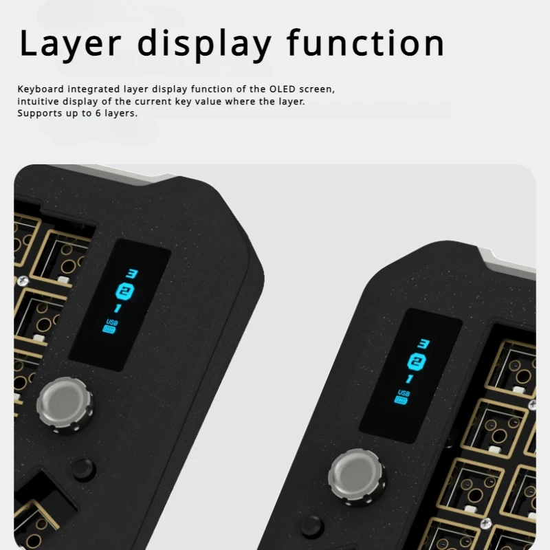소프트 분할 기계식 키보드 키트, 블루투스 C 타입 핫 스왑, RGB 백라이트, 인체공학적 커스텀 알루미늄 게이밍 키보드