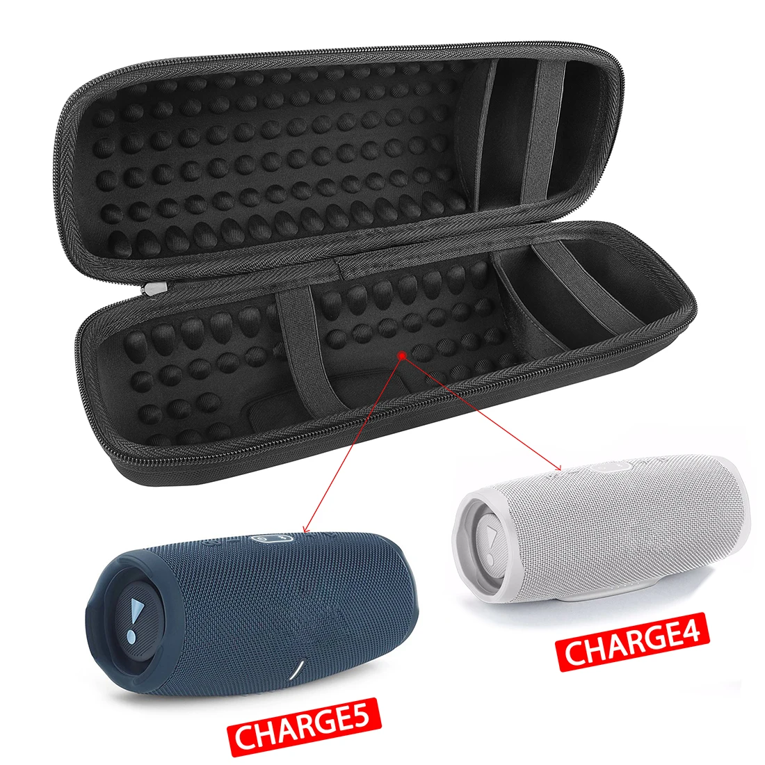 Shield Speaker Case Compatible with JBL Charge 5, Charge 4 Portable Bluetooth Speaker Case